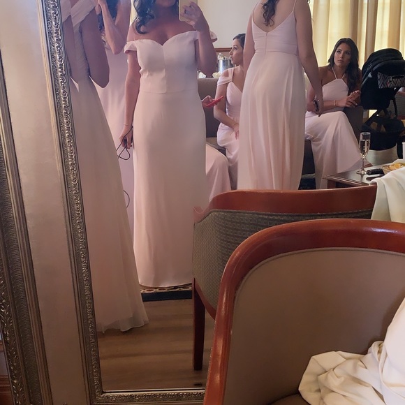 Bill Levkoff Pale Pink Gown style 1561 - Picture 3 of 5